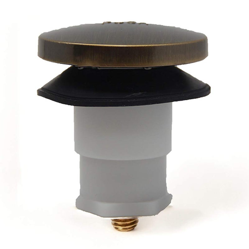 PermaFLOW Universal Toe Touch (Tip Toe, Foot Actuated) Bath Tub/Bathtub Drain Stopper Includes 3/8" and 5/16" Fittings - Image 2